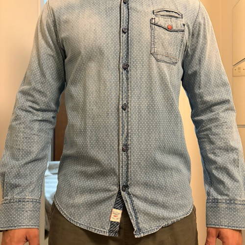 Edward Jeans men's denim shirt, size S