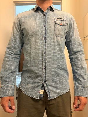 Edward Jeans men's denim shirt, size S
