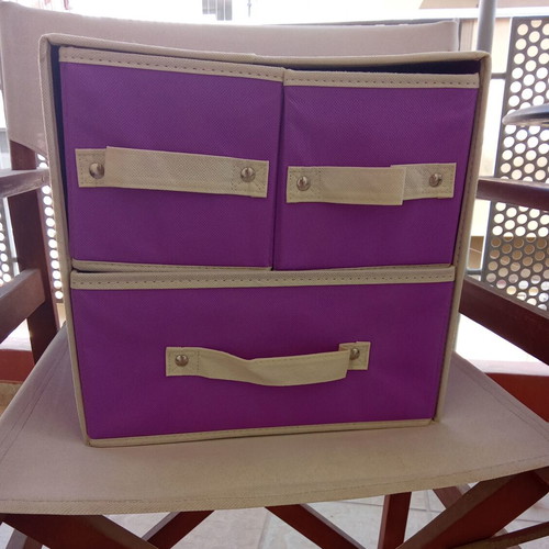Fabric Drawer Organizer like new, purple color