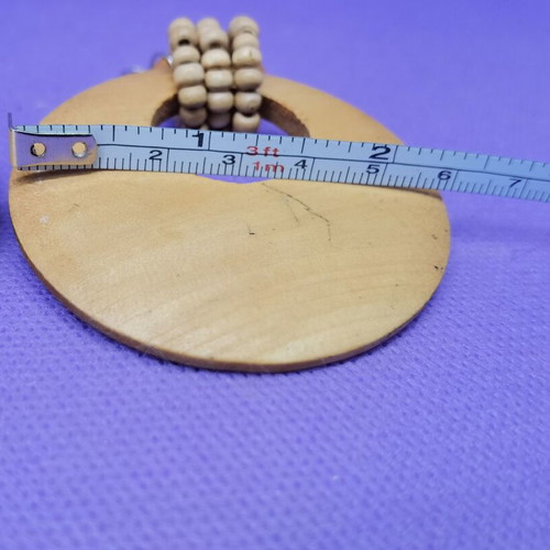 Wooden earrings used