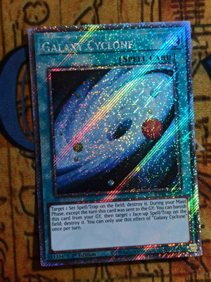 Galaxy Cyclone Platinum Secret Rare κάρτα Yu-Gi-Oh! σαν καινούργιο