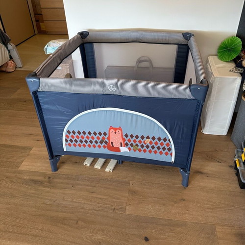 Lionelo foldable baby playpen used with mattress 100x100cm
