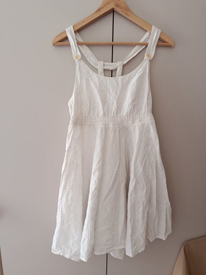 Fornarina summer embroidered dress like new, white, size M