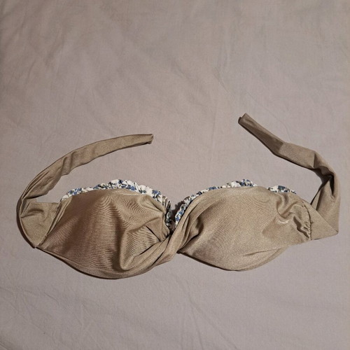 Strapless swimsuit like new, size S, beige