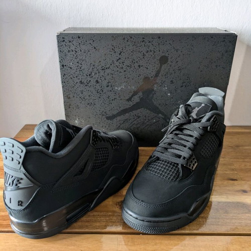 Air Jordan 4 Retro Black Cat New Size 45 Black