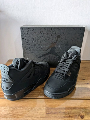 Air Jordan 4 Retro Black Cat New Size 45 Black