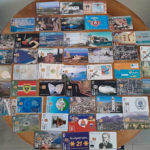 Phone cards used, pack of 200 from the 90s and 00s