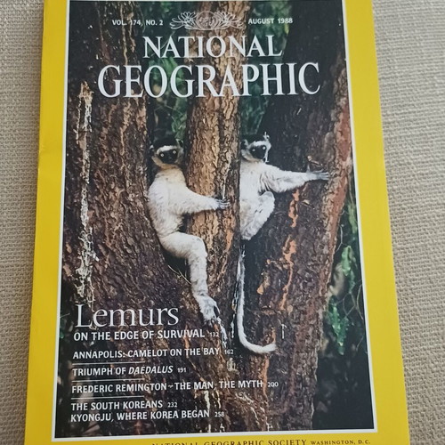 National Geographic magazine August 1988 like new