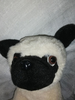 Плюшена играчка куче Bugsy като нова 14x24 см