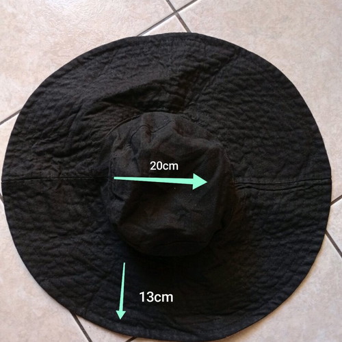 Women's visor hat black new