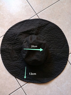 Women's visor hat black new