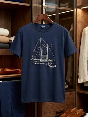 Façonnable French Riviera Sailboat Graphic Tee XXL