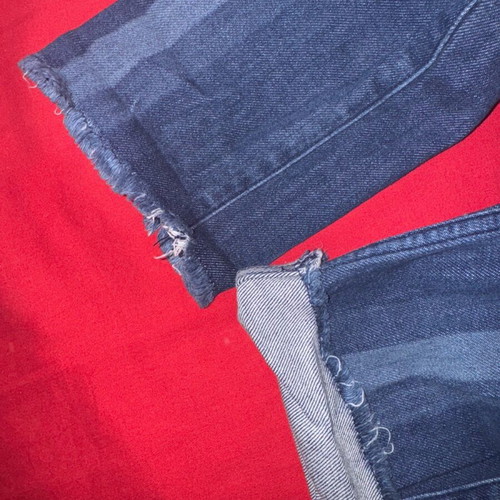 Jean Lee body optix cropped blue pants like new, size S