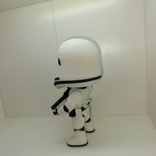 Star Wars Stormtrooper 3D Printed Knitted Style Figure 23cm new