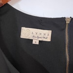 Lynne blouse with gathers at hem small like new, black