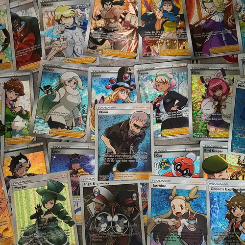 Pokemon Trainer Full Art Foil Cards set of 60 like new