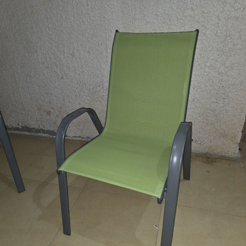 Metal veranda chairs like new, set of 2