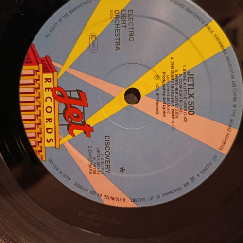 Discovery vinyl LP album used by Electric Light Orchestra