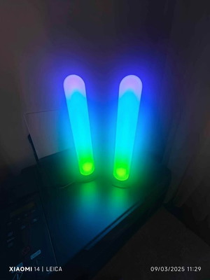 Usb lights RGB like new, columns for PC or TV