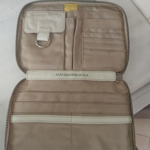Mandarina Duck travel organizer used, beige, 25x18 cm