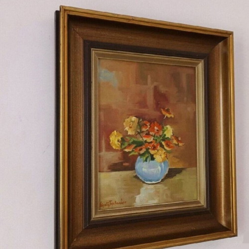 Stratis Tambakeras painting 50x45 cm framed like new