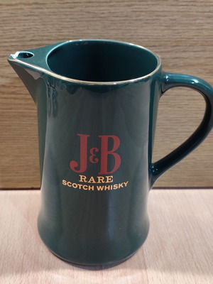 J&B Scotch Whisky ceramic jug used with minor marks