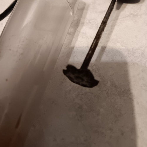 Handheld frappe maker used