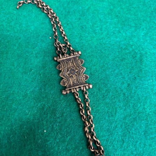 Saint George silver amulet used with chain and missing lid