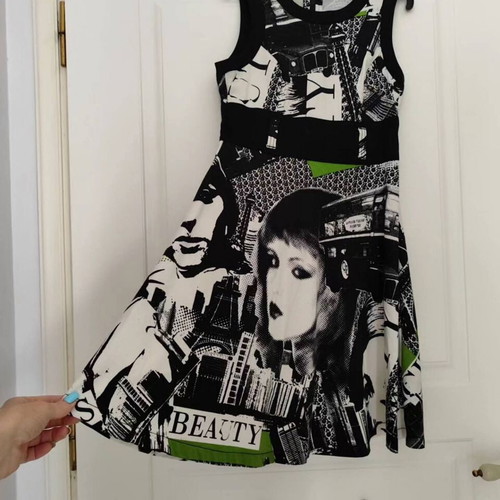 Vintage Dept Printed Dress Size S Fits S/M Like New