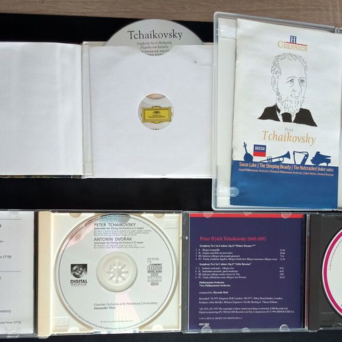 P.I. Tchaikovsky 5 CDs used, classical music set