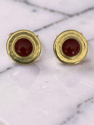 Orena Paris vintage 80’s clip-on earrings with coral resin
