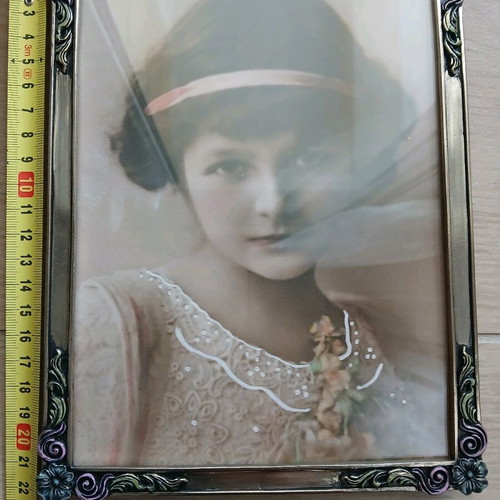 Azzura Argenti silver frame new with embossed details