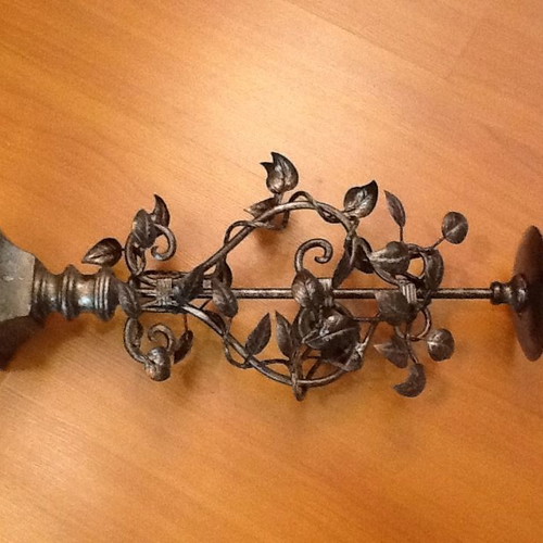 Vintage bronze metal candlestick like new, floor or table
