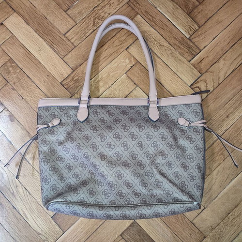 Guess shoulder bag original, used, beige and brown