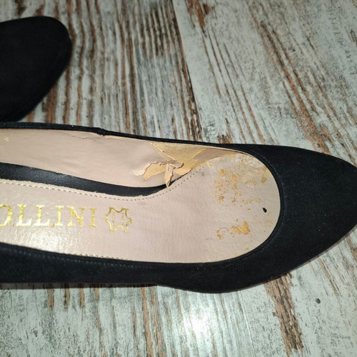 Rollini black suede pumps size 36, medium heel