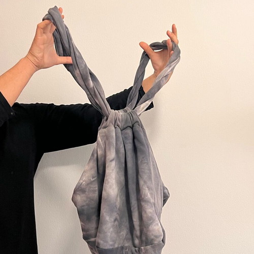 Zara Tie Dye Hobo Bag Large Shoulder new, white and gray