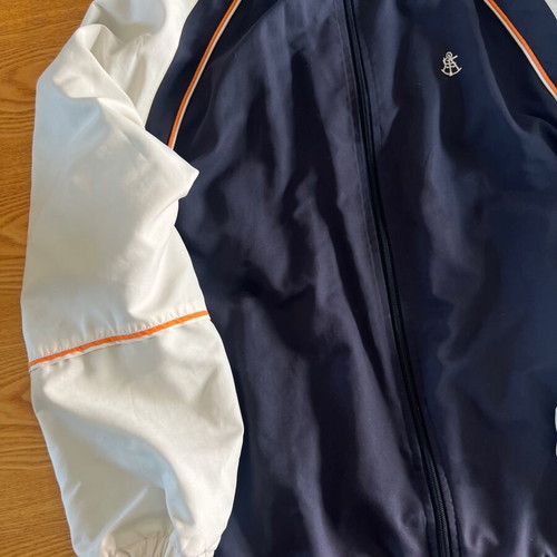 Explorer Navigator vintage men's windbreaker jacket blue and ecru XL