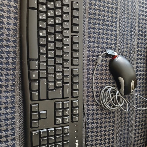 Logitech MK120 keyboard and Microsoft mouse
