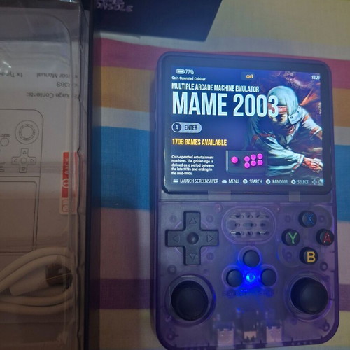 R36S Handheld Retro Game Console like new