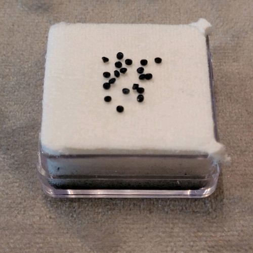 Sapphires new, pack of 20 pieces, deep blue round cut
