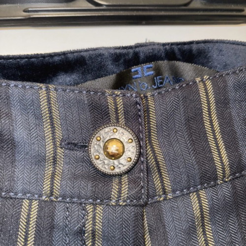 Vintage Elisabetta Franchi pants petite size 40 new, black and blue