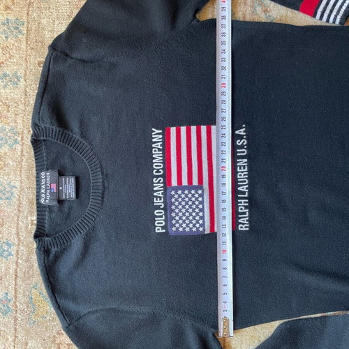 Polo Ralph Lauren Small black, thin knitted spring weave like new