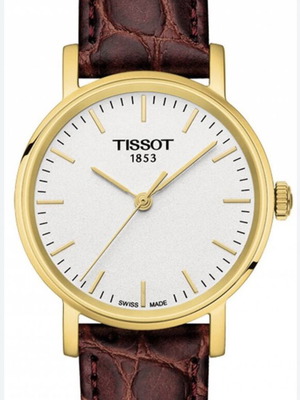 Ρολόι Tissot Woman T-Classic σε ατσάλι 29mm μεταχειρισμένο, καφέ