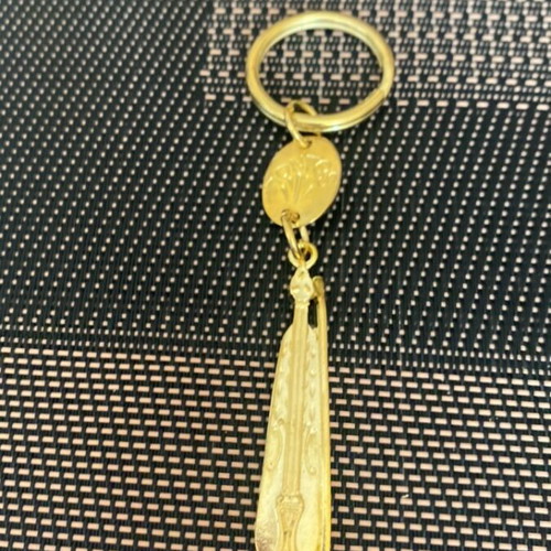 Lyra keychain with gold plating new, Pontian lyra