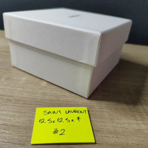 Saint Laurent empty box used, 12.5 x 12.5 x 7 cm