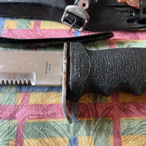 Scuba diving knife Japanese used