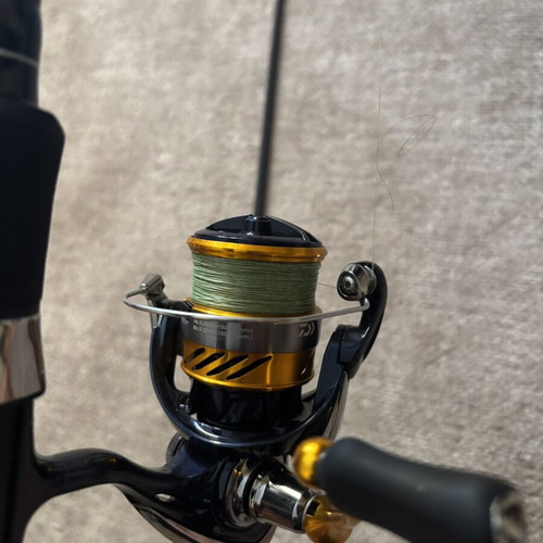 Shimano Fx XT Spinning Rod 2.40m with Daiwa Revros LT 2500 Reel like new
