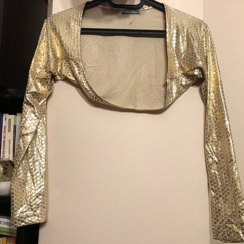 Gold bolero new, size S