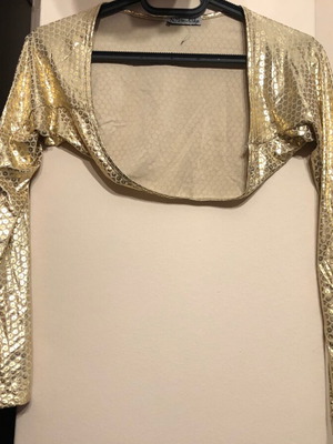 Gold bolero new, size S