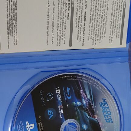 Need For Speed PS4 game, European version